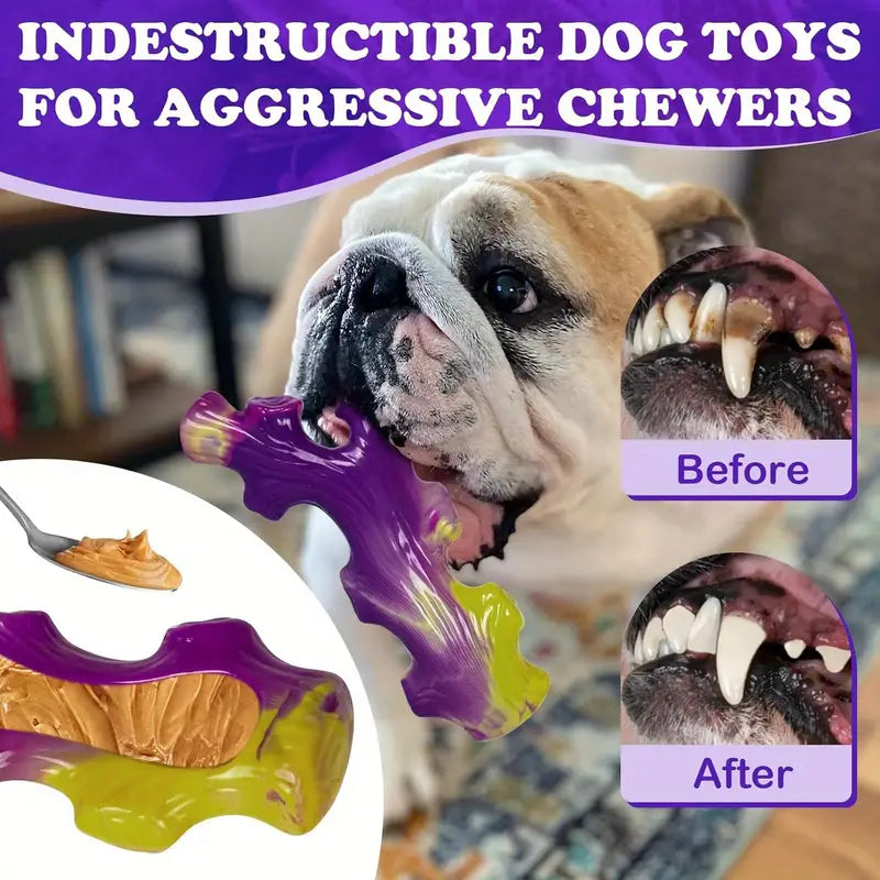 PawtCool Durable Dog Chew Toys (3PCS) – Unbreakable Toys for Strong & Large Breeds