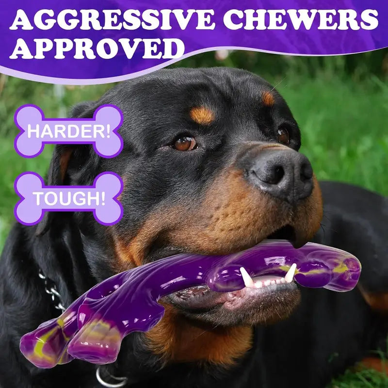 PawtCool Durable Dog Chew Toys (3PCS) – Unbreakable Toys for Strong & Large Breeds