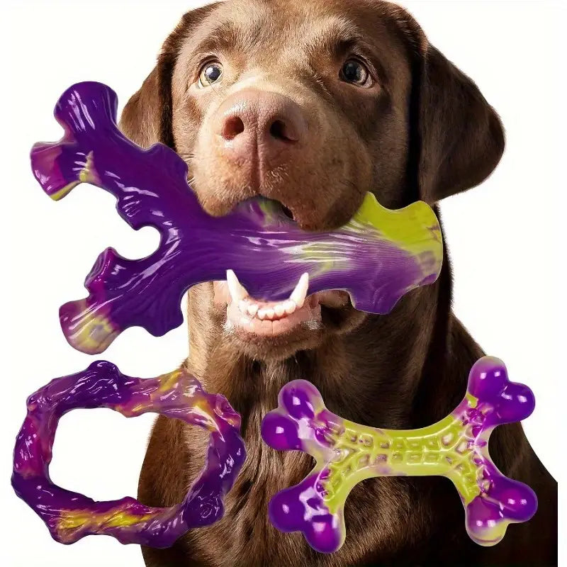 PawtCool Durable Dog Chew Toys (3PCS) – Unbreakable Toys for Strong & Large Breeds