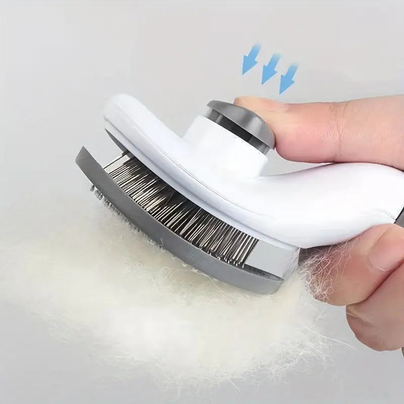 PawtCool Pet Grooming Brush – Self-Cleaning Brush for Dogs, Cats & Rabbits (All Hair Types)