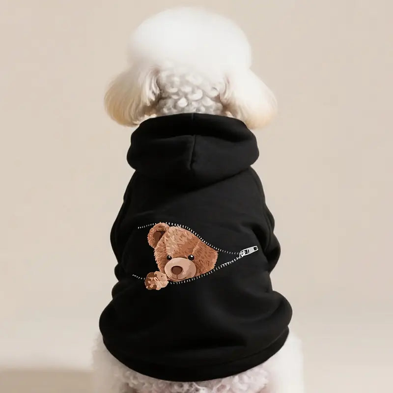 PawtCool Black Pet Hoodie