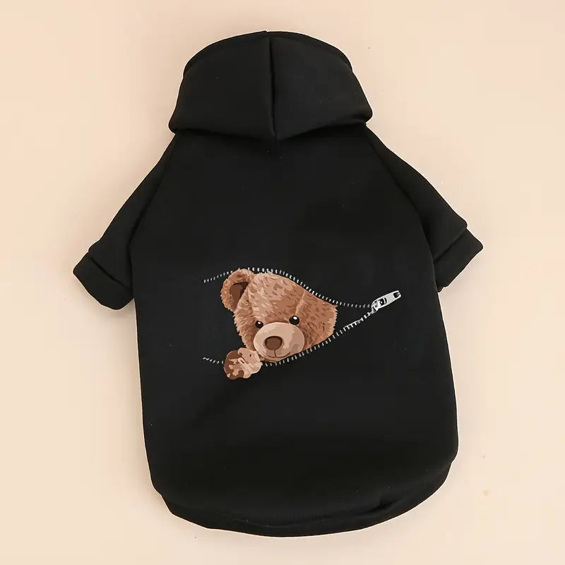PawtCool Black Pet Hoodie