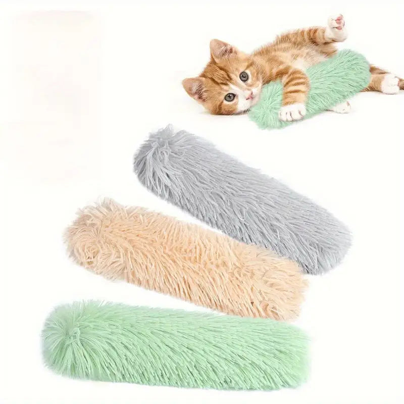 PawtCool 3PCS Cat Toys – Soft Plush Grass Set for Playful Indoor Cats