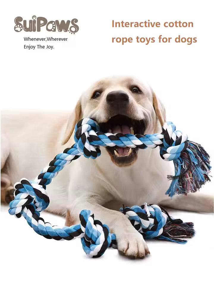 PawtCool Knot Dog Toy – Indestructible Tug-of-War Chew Toy for Medium & Large Dogs