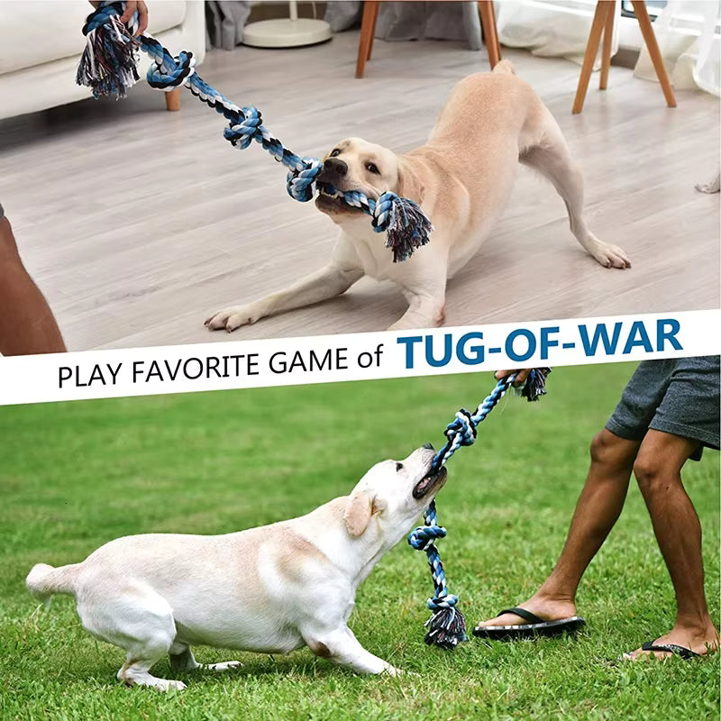 PawtCool Knot Dog Toy – Indestructible Tug-of-War Chew Toy for Medium & Large Dogs