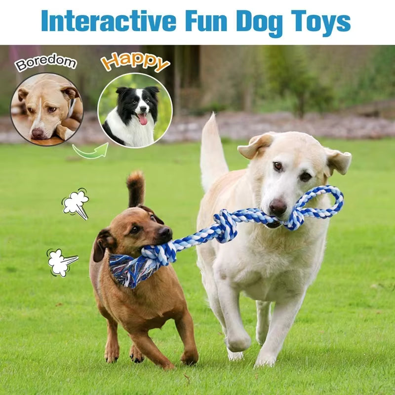 PawtCool Knot Dog Toy – Indestructible Tug-of-War Chew Toy for Medium & Large Dogs