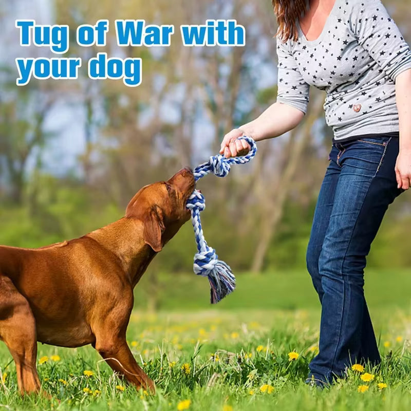 PawtCool Knot Dog Toy – Indestructible Tug-of-War Chew Toy for Medium & Large Dogs