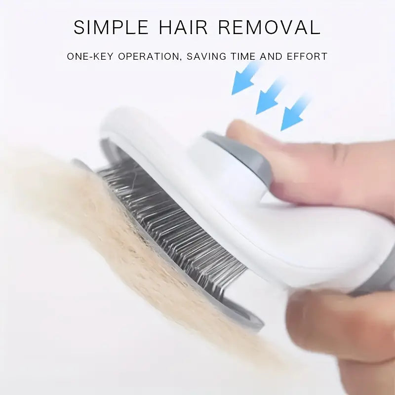 PawtCool Pet Grooming Brush – Self-Cleaning Brush for Dogs, Cats & Rabbits (All Hair Types)