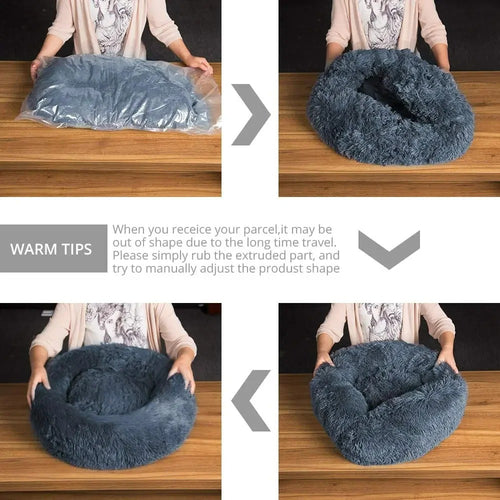 Calming Donut Dog Beds Anti-anxiety comfort solution